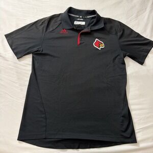 Louisville Cardinals adidas Under the Lights Coaches AEROREADY Polo Black Medium